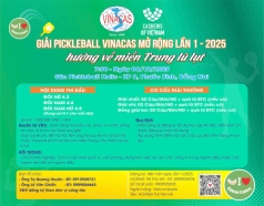 giai pickleball vinacas mo rong   huong ve mien trung ruot thit